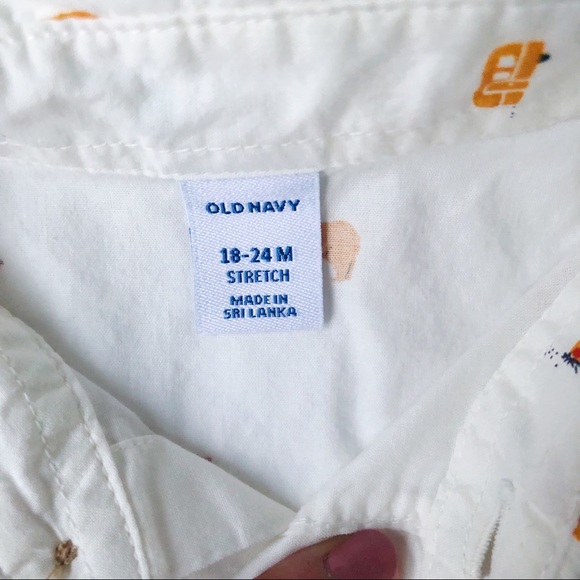 Old Navy pattern print dress shirt - Picture 4 of 7